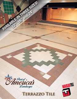 Terrazzo Tile 12”, 16” and 24” AVAILABLE IN THREE SIZES!