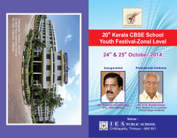 20  Kerala CBSE School Youth Festival-Zonal Level