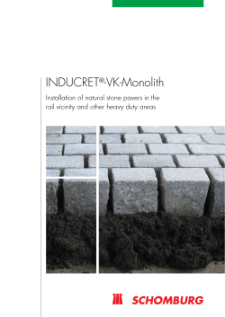 INDUCRET -VK-Monolith Installation of natural stone pavers in the
