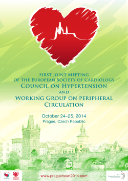 Council on Hypertension Working Group on peripheral Circulation
