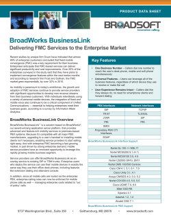 BroadWorks Business Link Key Features
