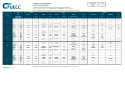 Tentative Forward Schedule Bristol, Biscay and Atlantic