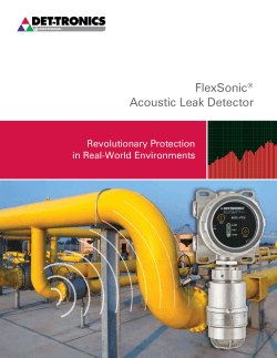 FlexSonic Acoustic Leak Detector Revolutionary Protection in Real-World Environments