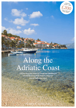 Along the Adriatic Coast £200