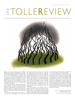 TOLLEREVIEW the A ISSUE #1 WINTER 2014 FREE