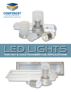 LED LIGHTS For Hot &amp; cold Foodservice applications