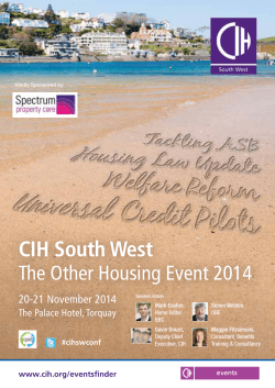CIH South West The Other Housing Event 2014 20-21 November 2014
