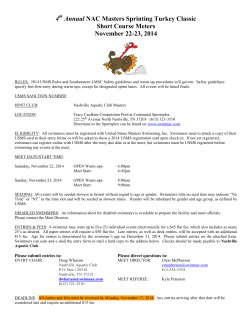 4 Annual Short Course Meters November 22-23, 2014