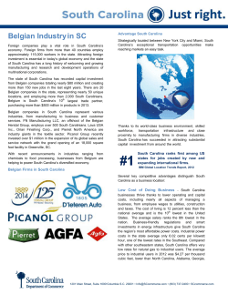 Belgian Industry in SC  Advantage South Carolina