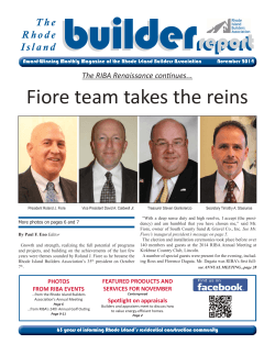 builder  report Fiore team takes the reins