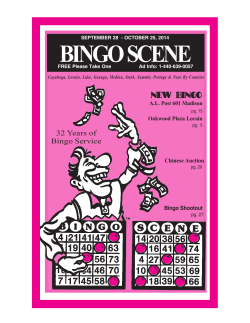 BINGO SCENE  NEW BINGO 32 Years of