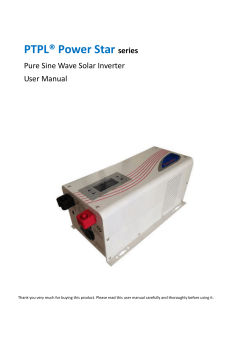 PTPL® Power Star  series Pure Sine Wave Solar Inverter