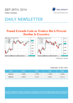 DAILY NEWSLETTER Pound Extends Gain as Traders Bet 6 Percent