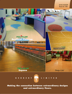 Resilient Flooring Expona Making the connection between extraordinary designs and extraordinary floors.