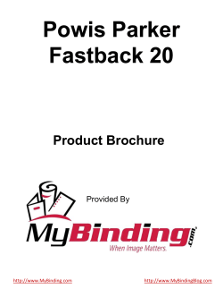 Powis Parker Fastback 20 Product Brochure Provided By