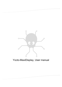 Yocto-MaxiDisplay, User manual