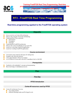 Training FreeRTOS Real Time Programming: Real-time