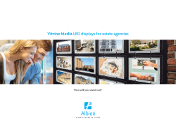Vitrine Media LED displays for estate agencies