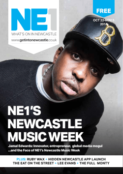NE1’S NEWCASTLE MUSIC WEEK FREE