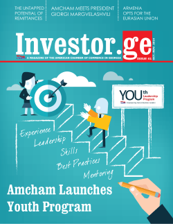 Investor.ge Amcham Launches Youth Program AMCHAM MEETS PRESIDENT