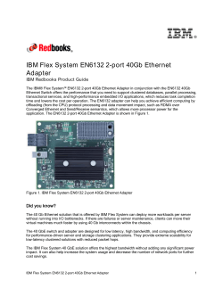 I B M IBM Flex System EN6132 2-port 40Gb Ethernet Adapter