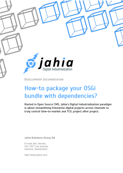 How-to package your OSGi bundle with dependencies? D