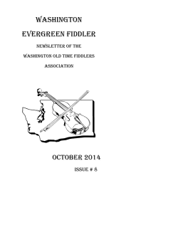 WASHINGTON EVERGREEN FIDDLER  october 2014