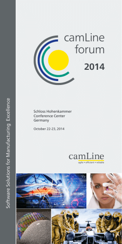 camLine forum 2014 cellence
