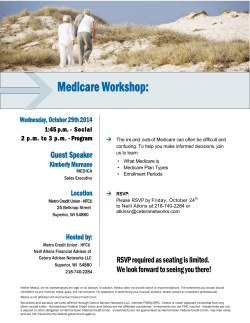 Medicare Workshop: