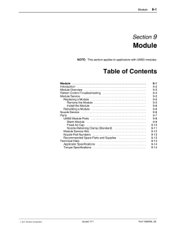 Module 9 Table of Contents Section