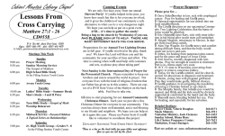 Cabinet Mountain Calvary Chapel Lessons From
