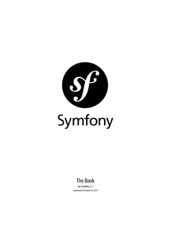 The Book for Symfony 2.3 generated on October 28, 2014