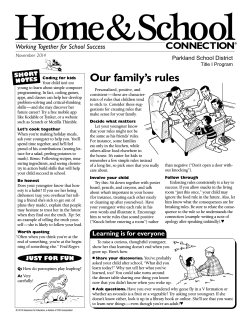 Home&amp;School Our family’s rules CONNECTION