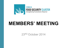MEMBERS’ MEETING  23 October 2014