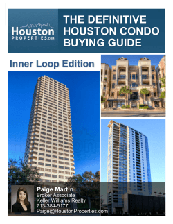 THE DEFINITIVE HOUSTON CONDO BUYING GUIDE