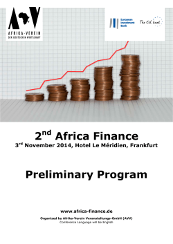 2 Africa Finance Preliminary Program