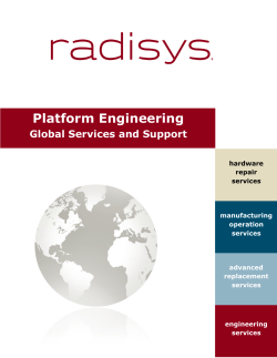 Platform Engineering Global Services and Support manufacturing operation