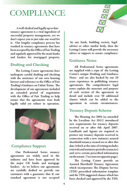 COMPLIANCE