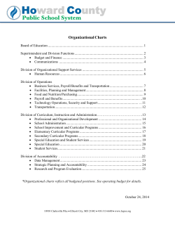 Organizational Charts