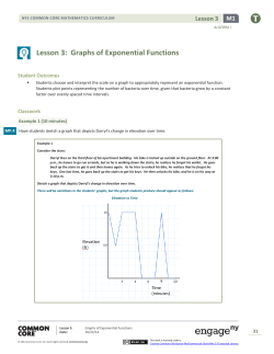 Lesson 3:  Graphs of Exponential Functions M1  Lesson 3