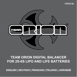 Team OriOn DigiTal BalanCer FOr 2S-6S liPO anD liFe BaTTerieS ORI30136