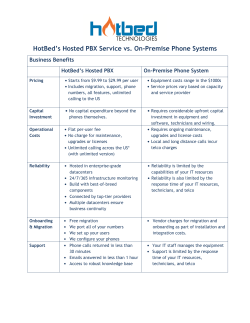 HotBed’s Hosted PBX Service vs. On-Premise Phone Systems Business Benefits