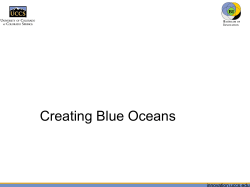 Creating Blue Oceans innovation.uccs.edu B I