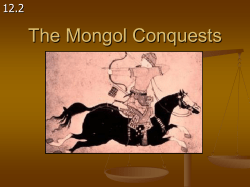 The Mongol Conquests 12.2