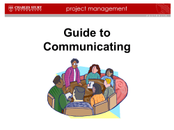 Guide to Communicating