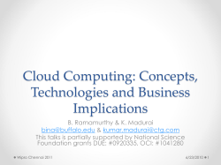 Cloud Computing: Concepts, Technologies and Business Implications