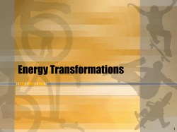 Energy Transformations 1