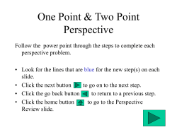 One Point &amp; Two Point Perspective