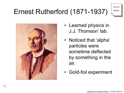 Ernest Rutherford (1871-1937)