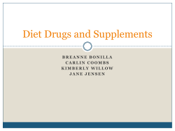 Diet Drugs and Supplements